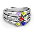 Spidra Round Centre Ring Spidra Round Centre Ring with a round centre stone and six side stones