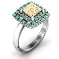 Splendid Double Halo Princess Ring Splendid Double Halo Princess Ring product view