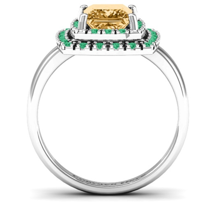 Splendid Double Halo Princess Ring Splendid Double Halo Princess Ring product view
