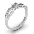 Split shank heart promise ring product view