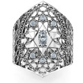 Star of David Lattice Ring product view Star of David lattice ring product view