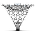 Star of David Lattice Ring product view Star of David lattice ring product view