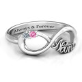 Personalised Nana Infinity Ring with Round Stones Personalised Nana infinity ring with round stones