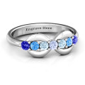 Seven-Stone Infinity Family Ring Seven-stone infinity family ring