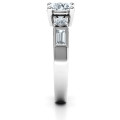 Andrea Engagement Ring Andrea engagement ring with round centre stone and baguette side stones