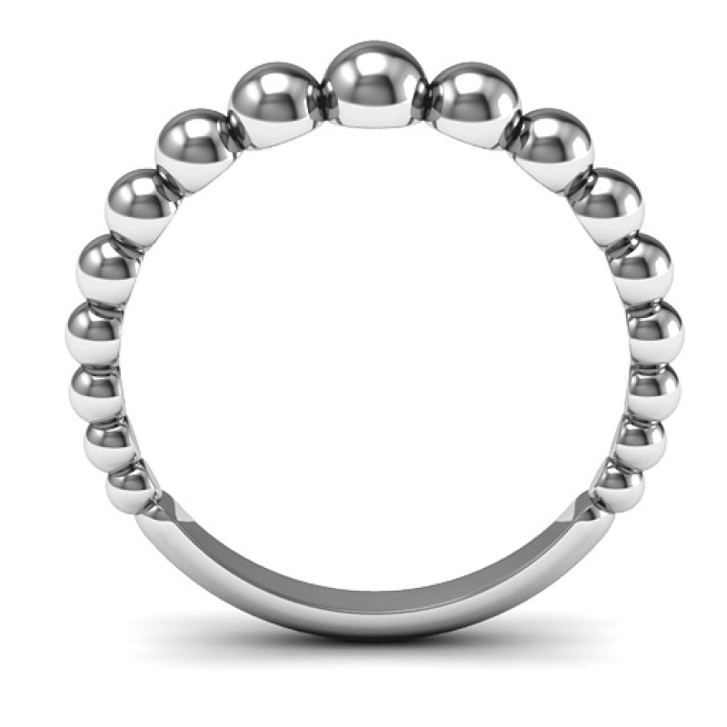 Sterling Silver Beaded Beauty Ring Sterling Silver Beaded Beauty Ring gallery image