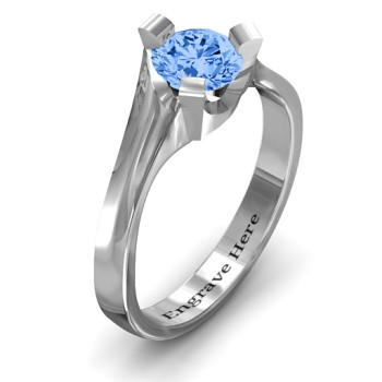 Sterling Silver Beloved Tri-Set Ring Sterling Silver Beloved Tri-Set Ring