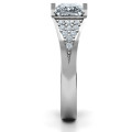 Bold Love Ring with Princess-Cut Stone Bold Love Ring with princess-cut centre stone and pavé accents