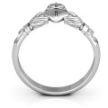 Celtic Knotted Claddagh Ring - Product View Celtic knotted Claddagh ring product view