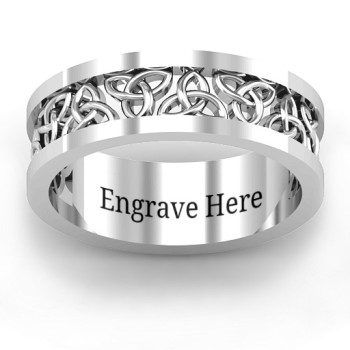 Sterling Silver Celtic Wreath Men's Ring Sterling Silver Celtic Wreath Men's Ring