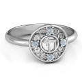 Sterling Silver Chai Filigree Ring Sterling Silver Chai filigree ring with four round stones