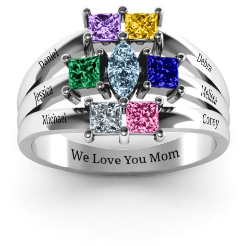 Charlotte marquise and princess ring product view