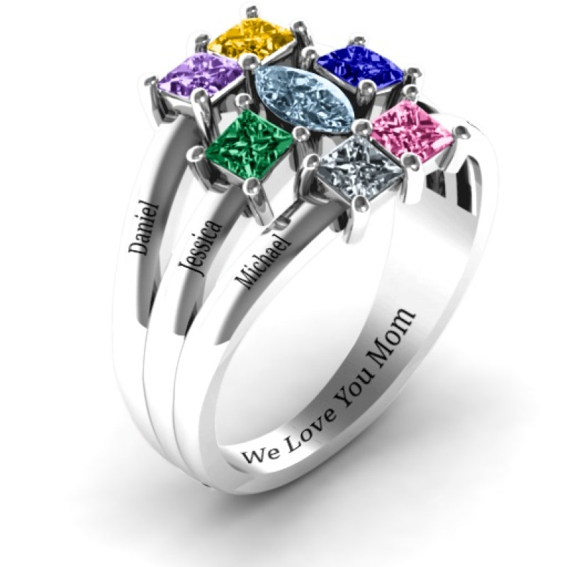 Charlotte marquise and princess ring product view