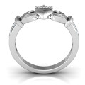 Classic Claddagh Ring with Accents Classic Claddagh ring with accent stones