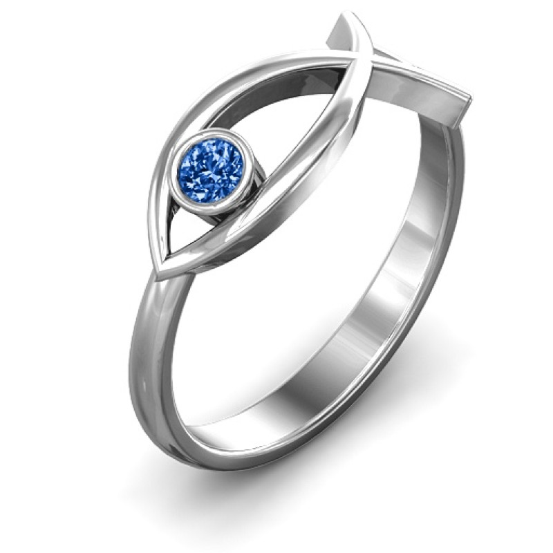 Sterling Silver Classic Fish Ring product view
