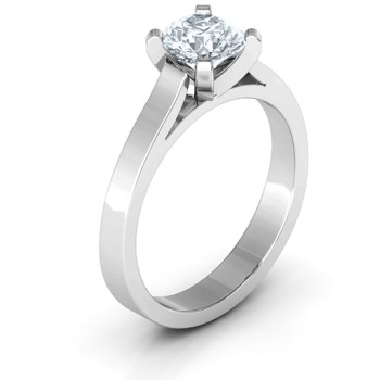 Sterling Silver Classic Solitaire Ring Sterling Silver Classic Solitaire Ring