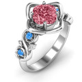 Cushion on Flowers Ring Cushion on Flowers Ring with floral cutout detailing