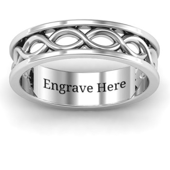 Sterling Silver Diadem Infinity Women's Ring Sterling Silver Diadem Infinity Women's Ring