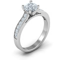 Elegant Duchess Ring with Shoulder Accents Elegant Duchess ring with round centre stone and shoulder accents