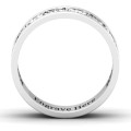 Personalised Celtic half eternity ring with a repeating recessed design