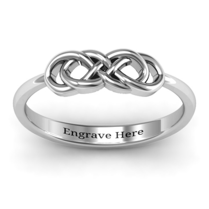 Sterling Silver Infinity Knot Ring gallery image