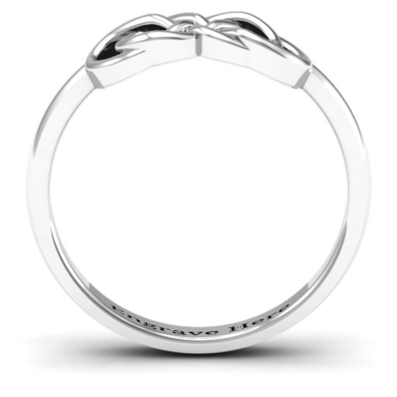 Sterling Silver Infinity Knot Ring gallery image