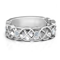 Sterling Silver Intertwined Love Band Ring Sterling Silver Intertwined Love Band Ring with interlaced band detail