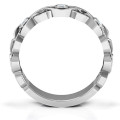 Sterling Silver Intertwined Love Band Ring Detail Sterling Silver Intertwined Love Band Ring detail view