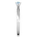 Sterling Silver Knife Edge Solitaire Ring Sterling Silver Knife Edge Solitaire Ring product view