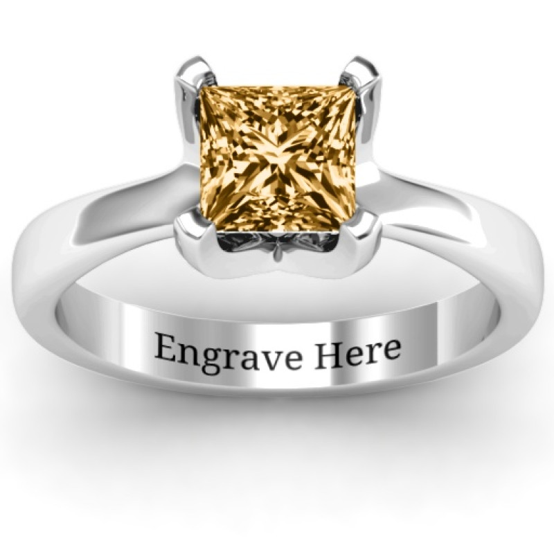 Large Princess Solitaire Ring product image