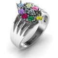 Sterling Silver Medusa Multi-Wave Ring product view