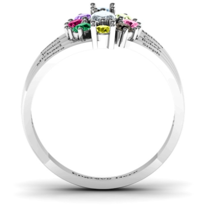 Sterling Silver Medusa Multi-Wave Ring product view
