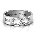 Men's Engraved Infinity Band Ring Men's engraved infinity band ring
