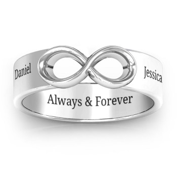 Sterling Silver Men's Expression of Infinity Band Sterling Silver Men's Expression of Infinity Band