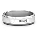 Menelaus bevelled concave men's ring