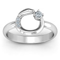 Ouroboros Snake Ring Ouroboros snake ring with round stone settings