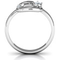 Ouroboros Snake Ring Ouroboros snake ring with round stone settings