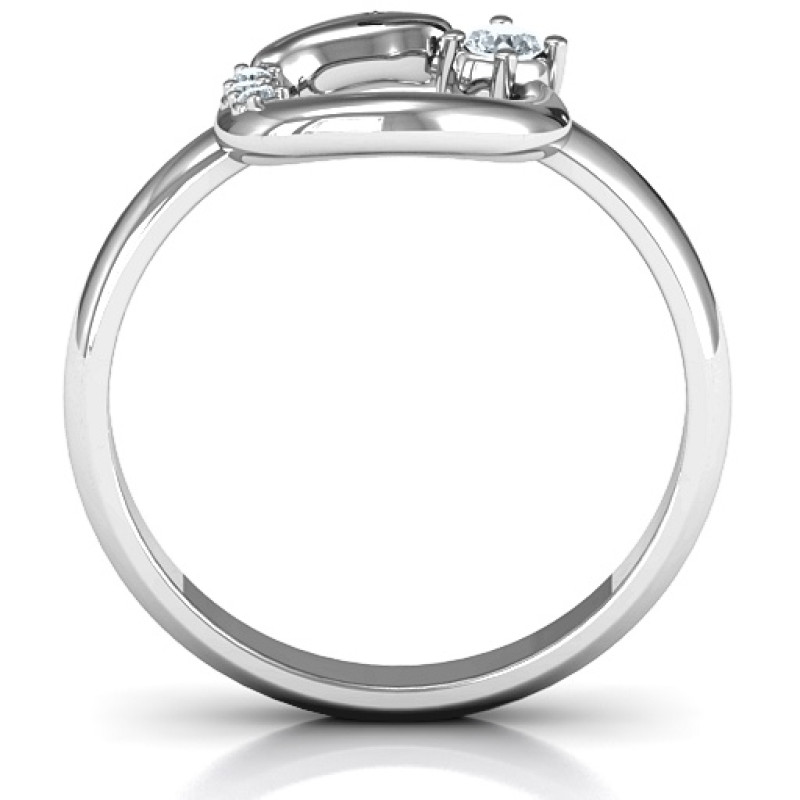 Ouroboros Snake Ring Ouroboros snake ring with round stone settings