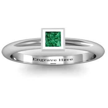Sterling Silver Ovation Classic Princess Setting Ring Sterling Silver Ovation Classic Princess Setting Ring