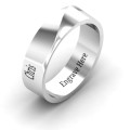 Ridge Diagonal Peak Men's Personalised Ring Ridge Diagonal Peak men's personalised ring product view