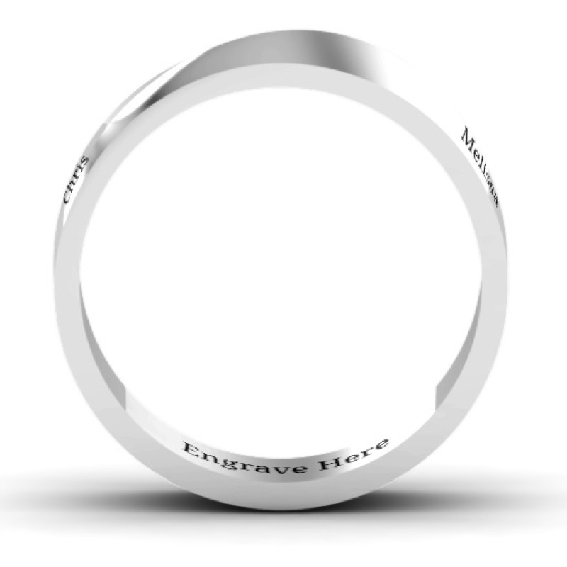 Ridge Diagonal Peak Men's Personalised Ring Ridge Diagonal Peak men's personalised ring product view