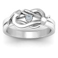 Sterling Silver Snake Lover's Knot Ring Sterling Silver Snake Lover's Knot Ring product image