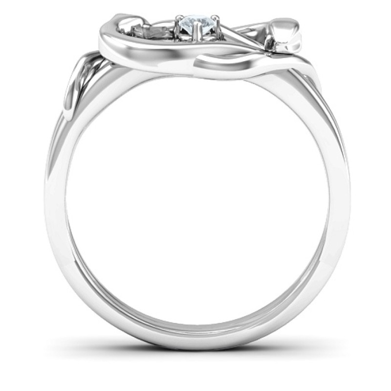 Sterling Silver Snake Lover's Knot Ring Sterling Silver Snake Lover's Knot Ring product image