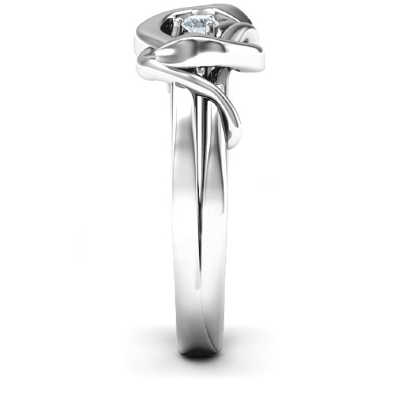 Sterling Silver Snake Lover's Knot Ring Sterling Silver Snake Lover's Knot Ring product image