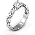Tangled in Love Ring Tangled in Love ring with cushion-cut centre stone