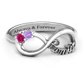 Two Stone Promise Infinity Ring product image