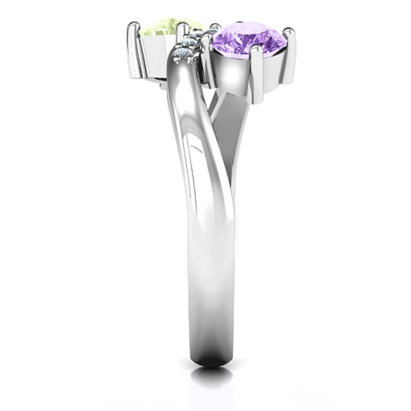 Storybook Romance Two Stone Ring - View 4 Storybook Romance Two Stone Ring product view