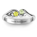 Swirl of Style Birthstone Ring Swirl of Style Birthstone Ring with two round centre stones