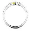 Swirl of Style Birthstone Ring Swirl of Style Birthstone Ring with two round centre stones