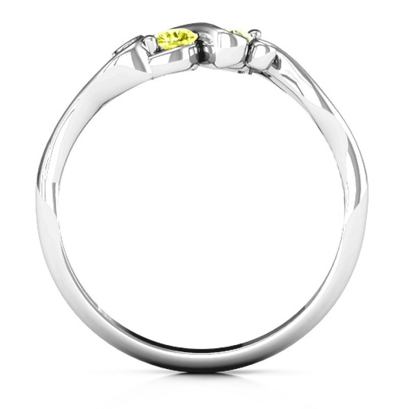 Swirl of Style Birthstone Ring Swirl of Style Birthstone Ring with two round centre stones